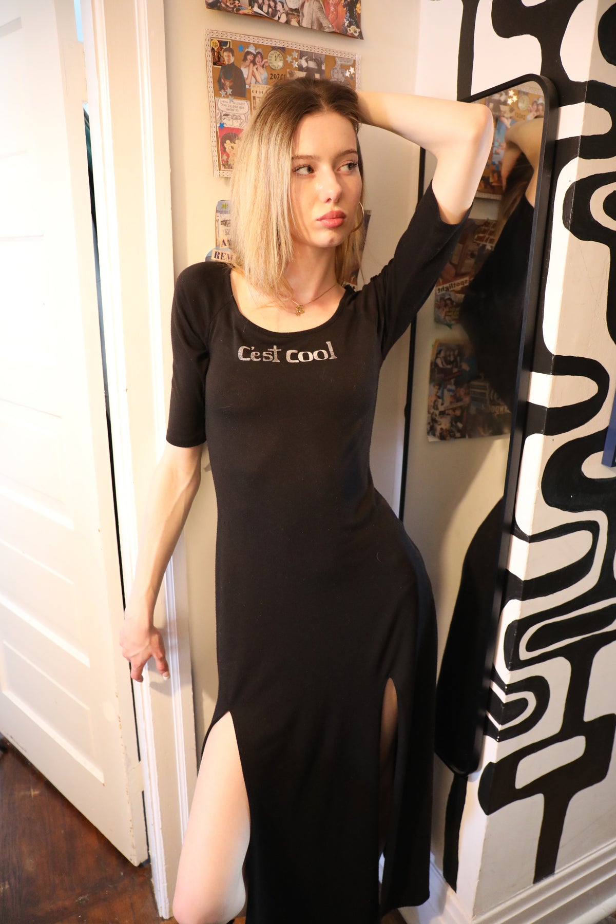 Black long dress