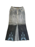 ANGUS Long Denim Skirt