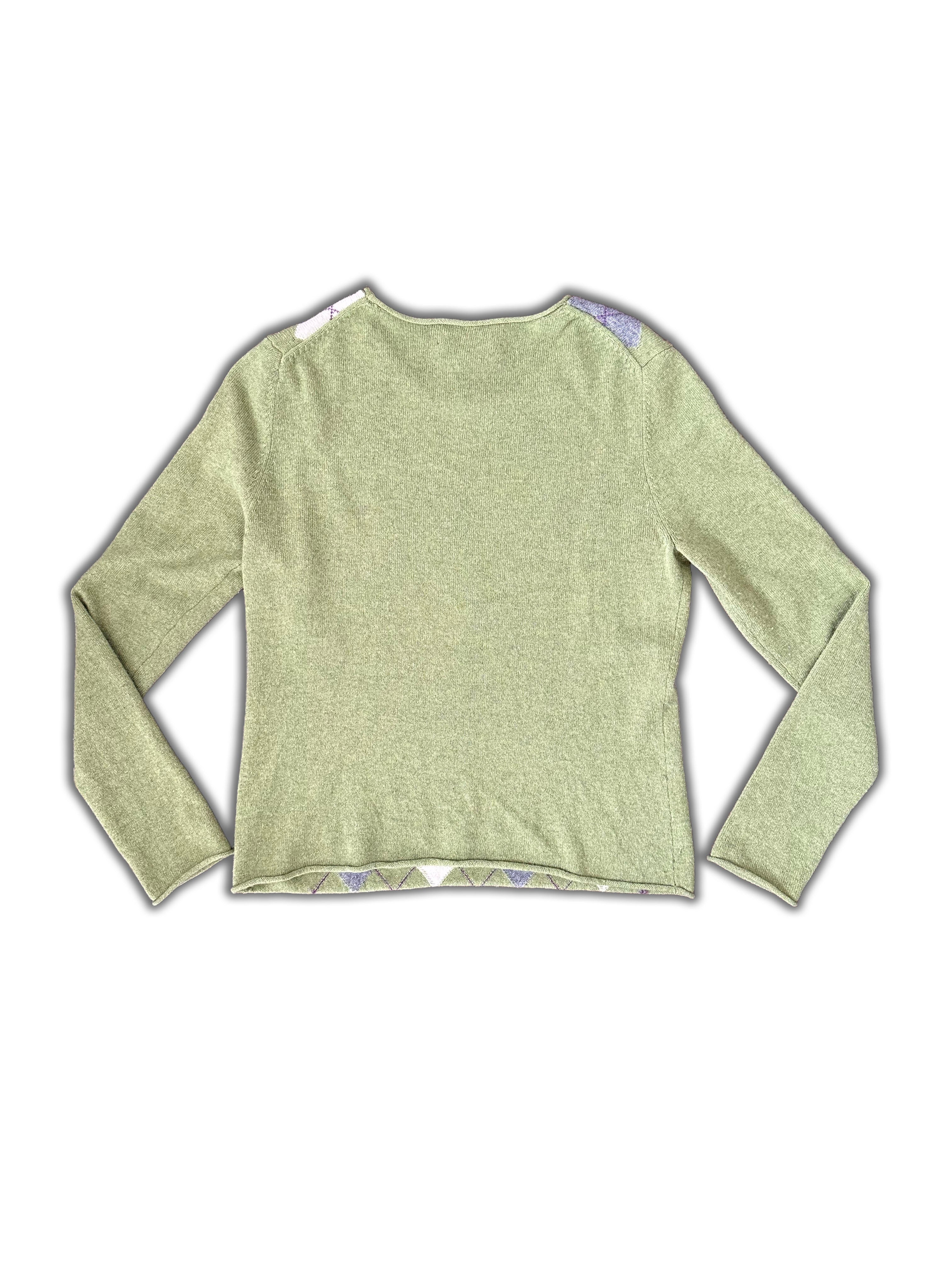 Cashmere Argyle Sweater