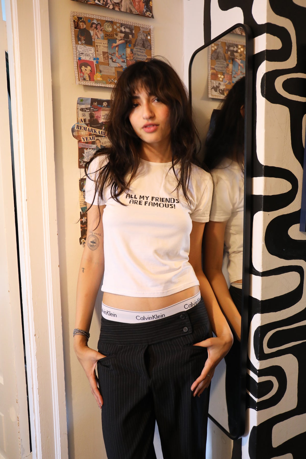 All my friends are famous x C’est Cool baby tee