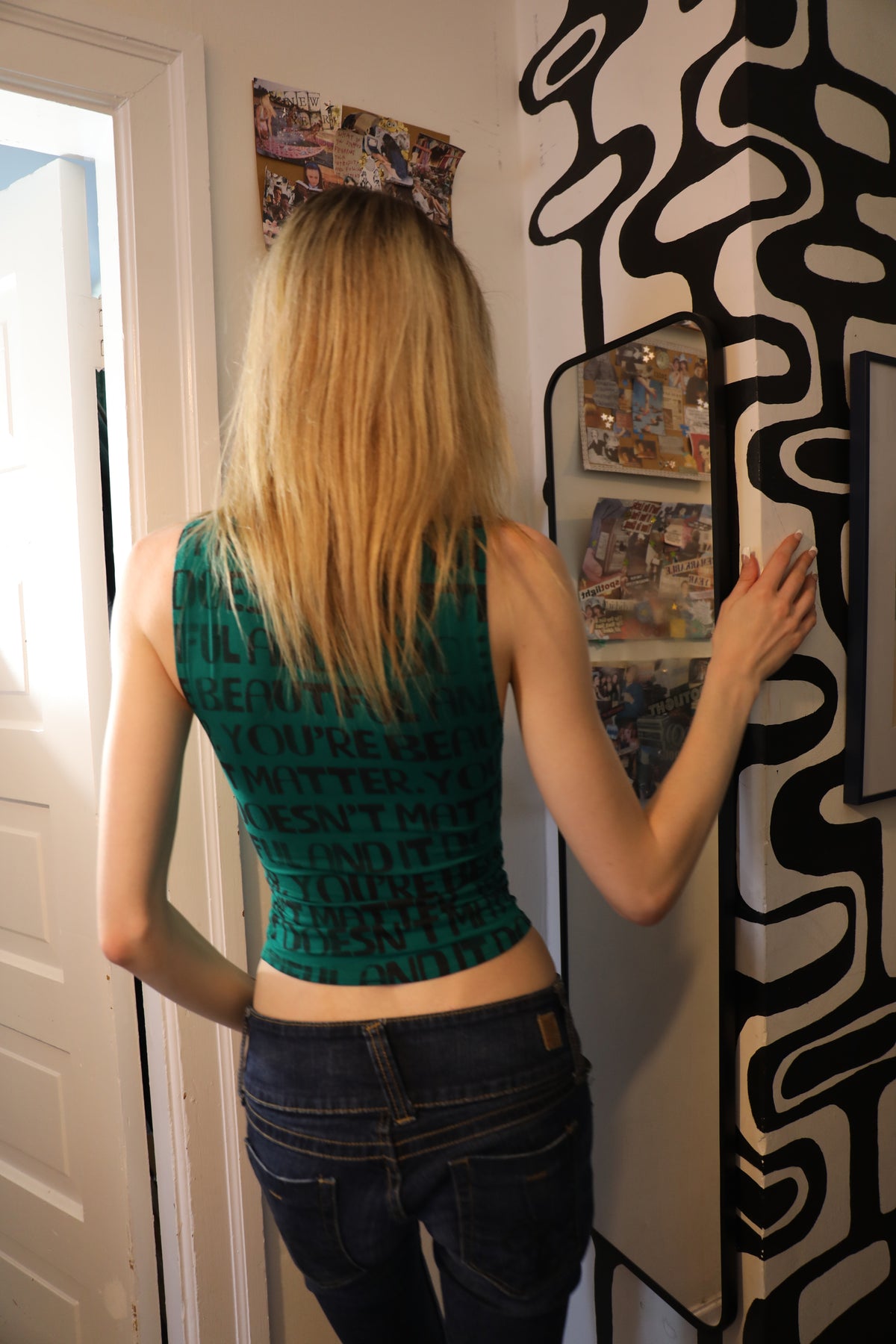 Green High-Neck Top