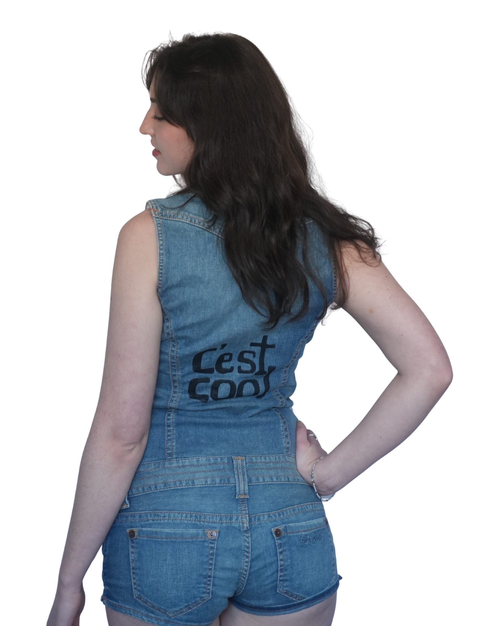 Vintage Denim Romper