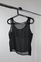 Black mesh tank