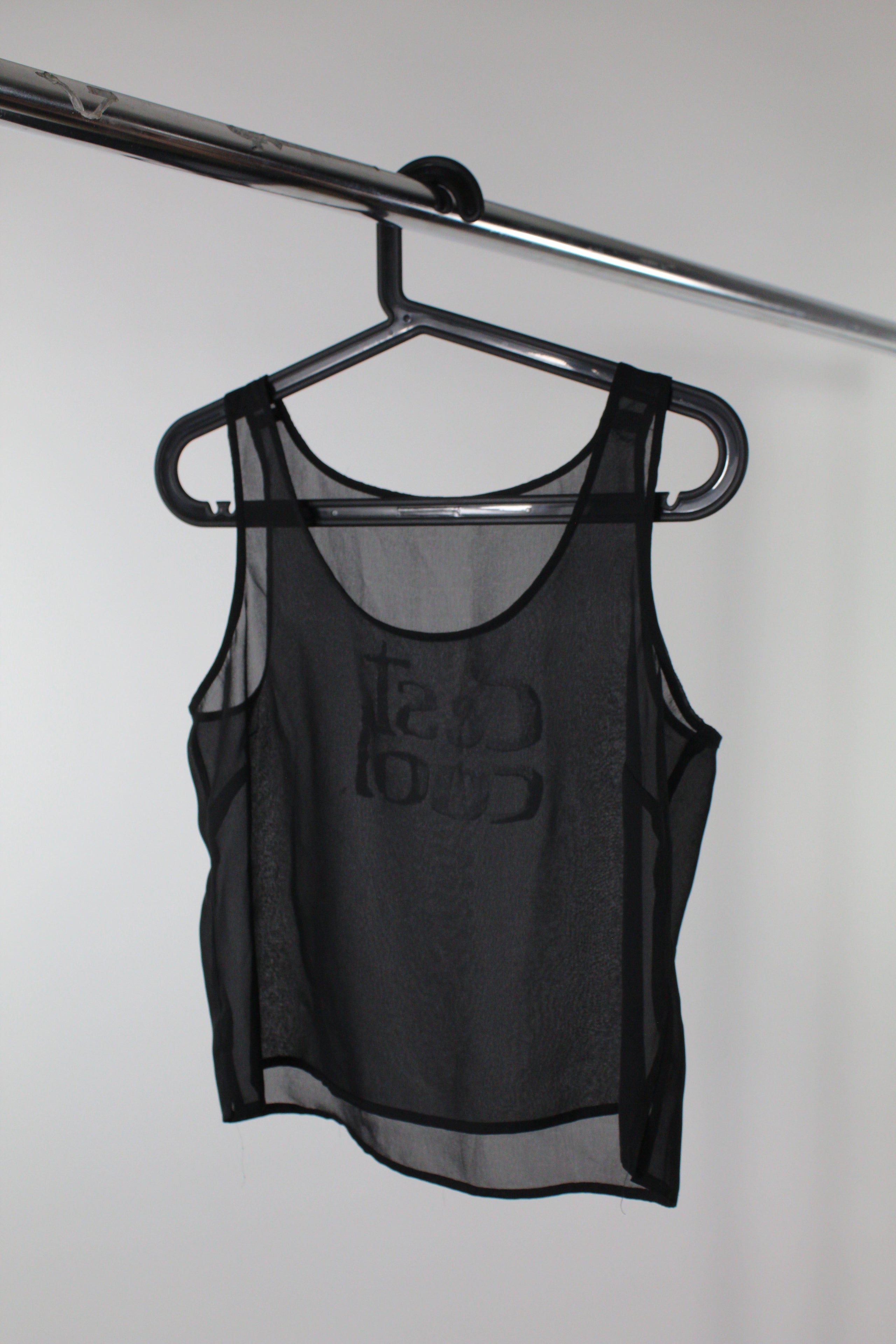 Black mesh tank