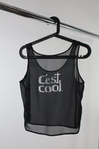 Black mesh tank