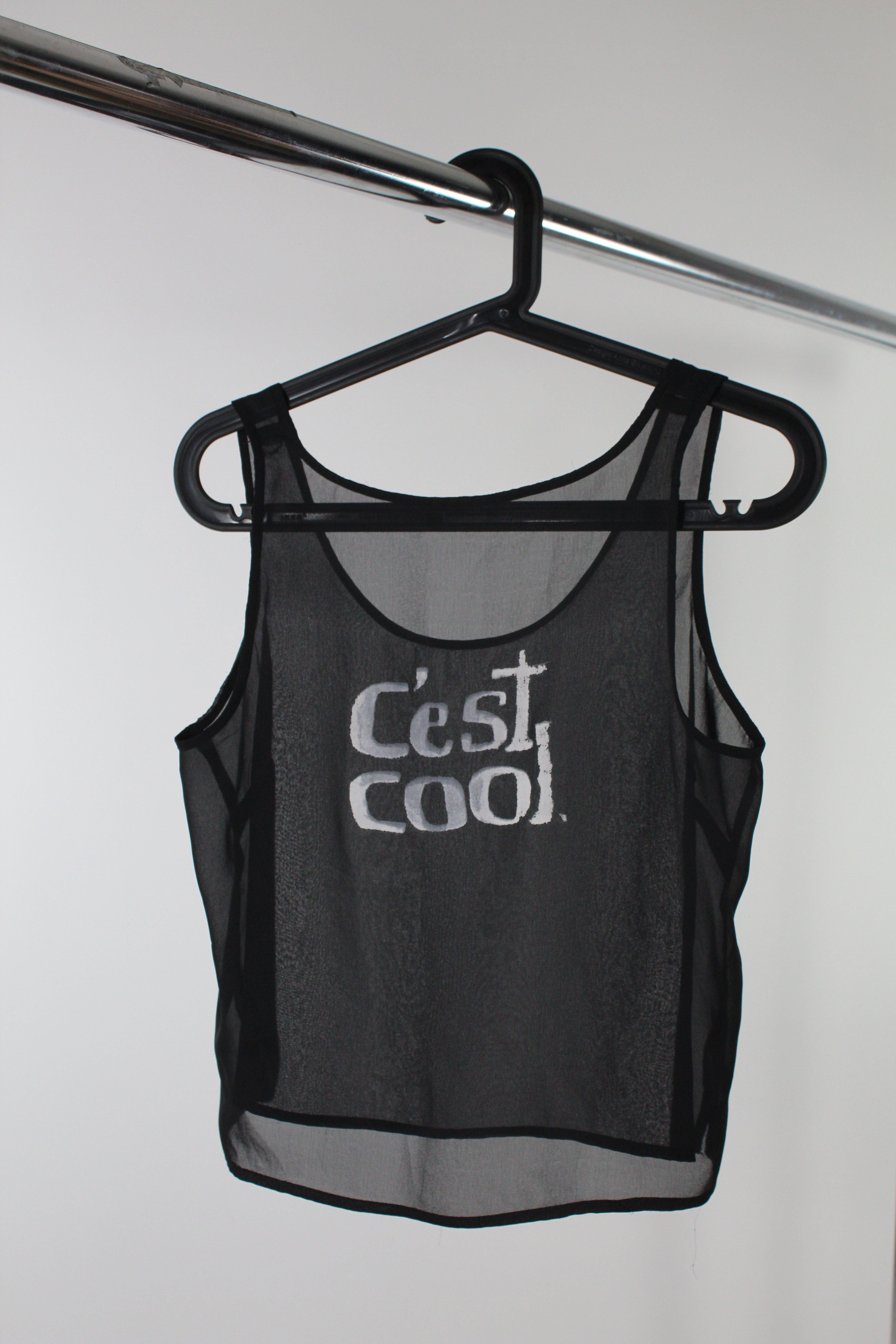 Black mesh tank