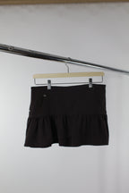 Brown ruffle skirt